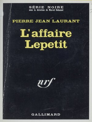 cover image of L'affaire Lepetit